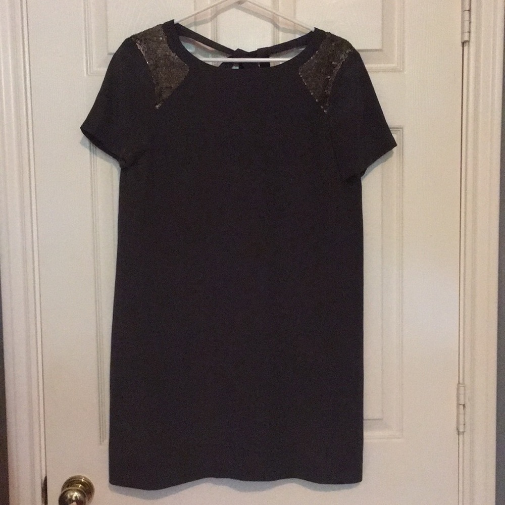 Grey sequined party dress